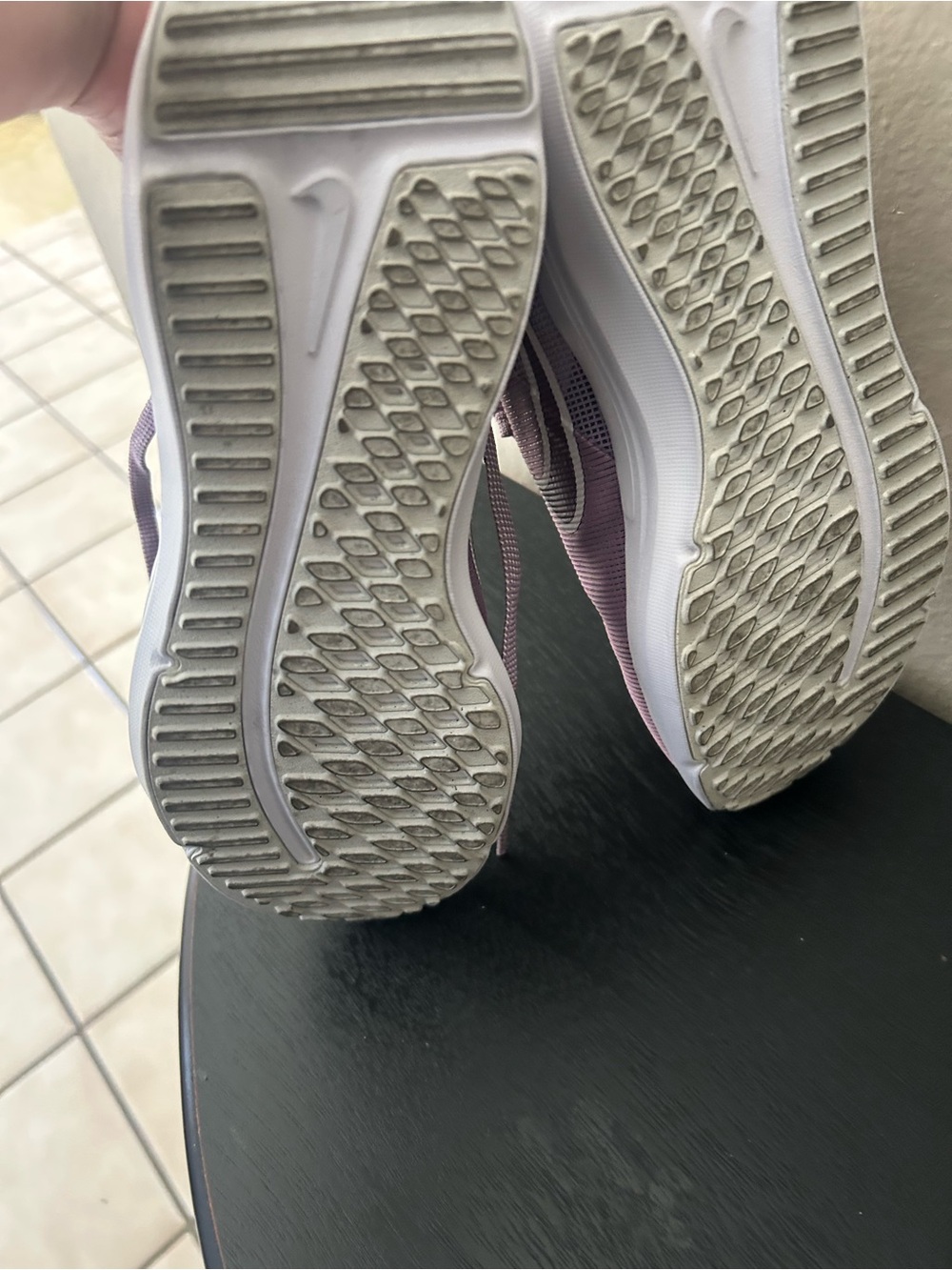 Nike Women's Lavender Lace-Up Running Sneakers - Picture 9 of 9